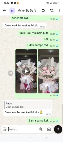Testimonial Buket Bunga sentul city